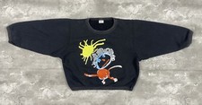 vintage SONIA RYKIEL ENFANT CROP TOP SWEATSHIRT KIDS MADE IN FRANCE 80s DESIGNER