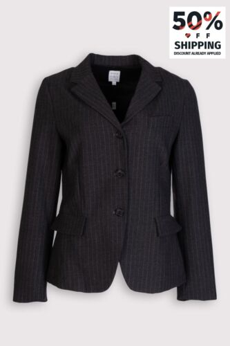 RRP€540 SARA ROKA Blazer Jacket IT42 US6 UK10 M Single-Breasted Made in Italy - Picture 1 of 7
