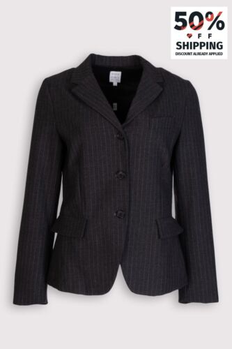 RRP€540 SARA ROKA Blazer Jacket IT42 US6 UK10 M Single-Breasted Made in Italy - Afbeelding 1 van 7