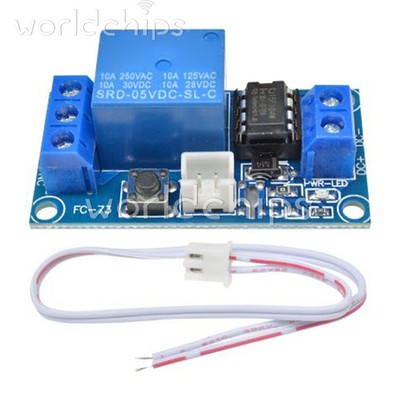 DC 5V/12V/24V 1 Channel Latching Relay Module With Touch Bistable Switch MCU USA