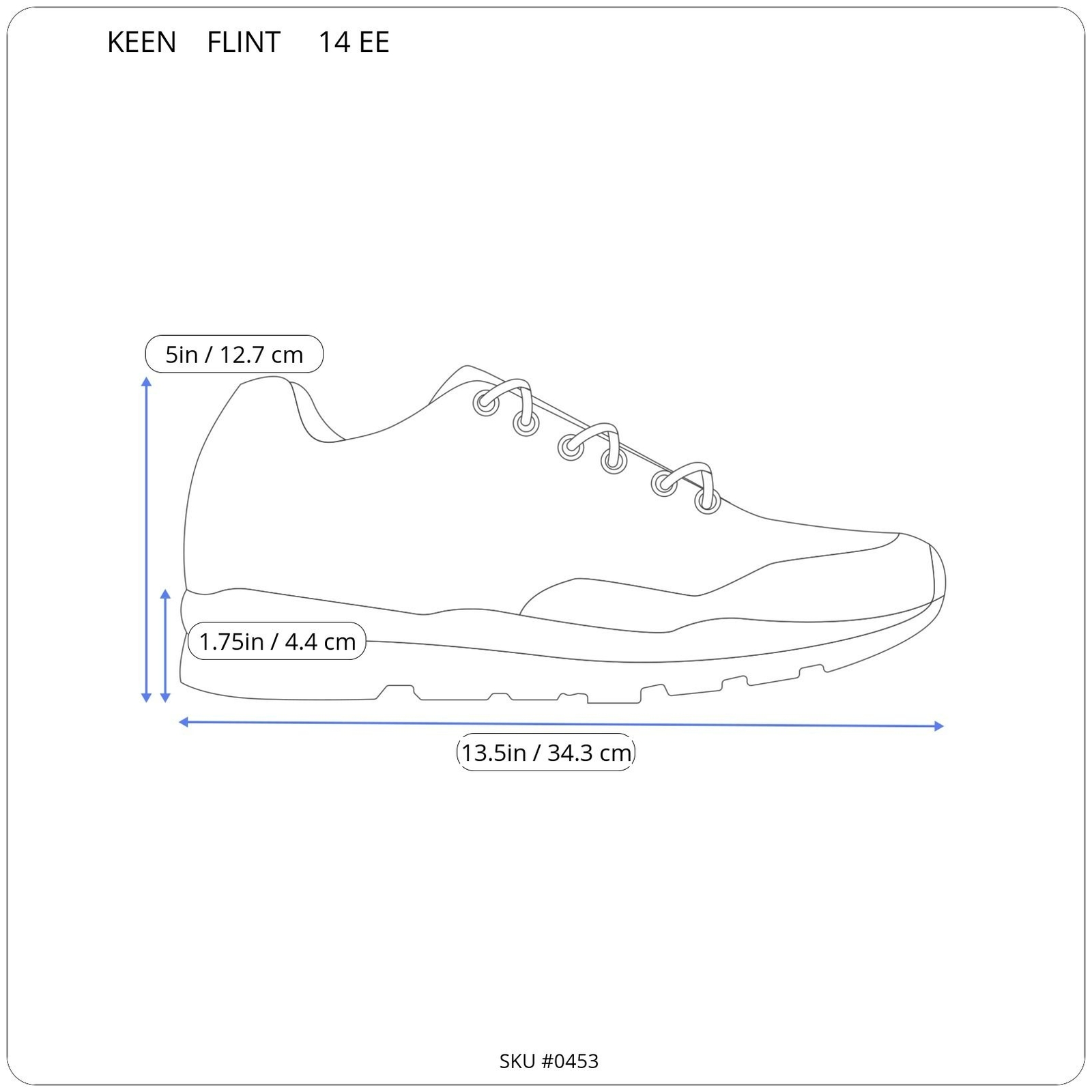 STIVALI DA TREKKING ALLACCIATI KEEN uomo Flint II punta morbida taglia uomo 14EE
