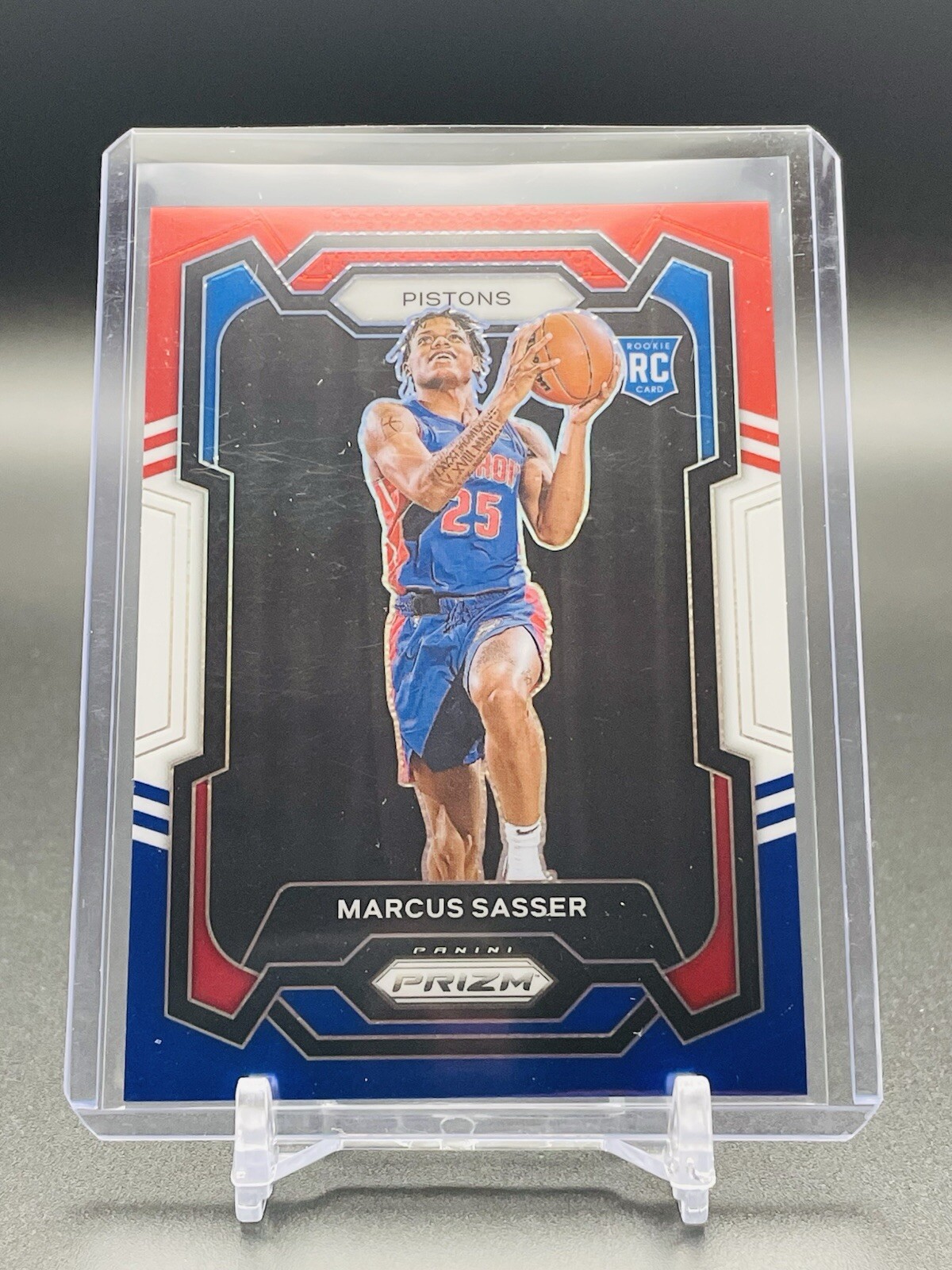 2023 Panini Prizm - Red/White/Blue Prizm #174 Marcus Sasser (RC)