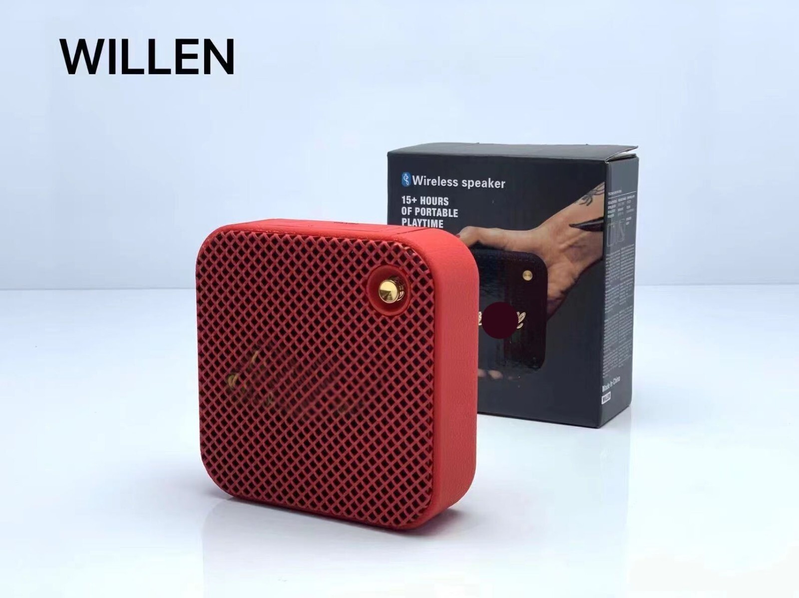 Willen Portable Bluetooth Waterproof Speaker - Red-image