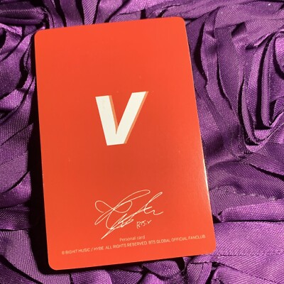 BTS V RED 1995 Edition Kpop Boy Photo Card Not Fire Red | eBay
