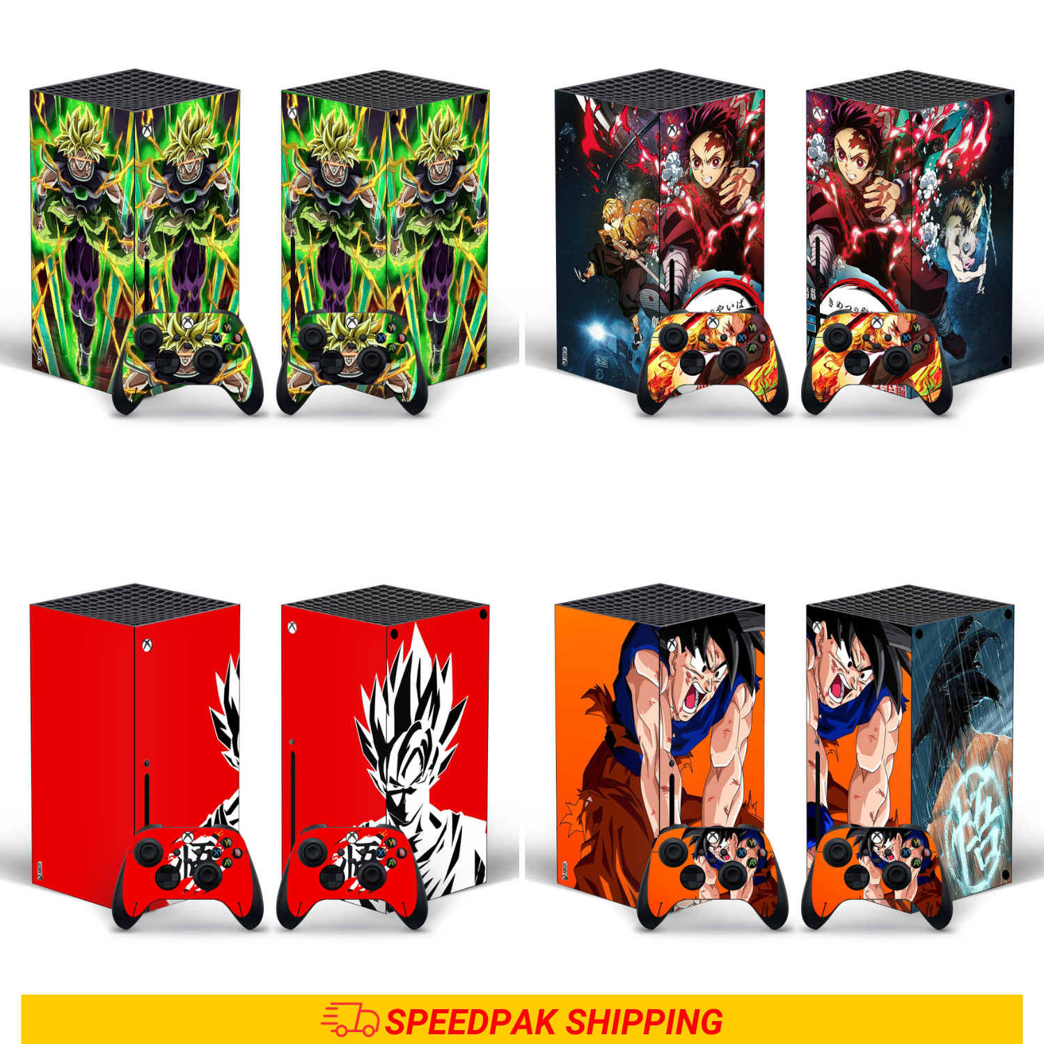 Xbox Series X Console & Controller Skin Sticker Decal Wrap Anime Movie Character-image
