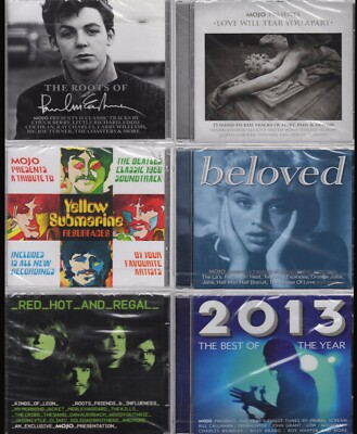 MOJO MAGAZINE CD LOT OF 6 THE ROOTS OF PAUL MCCARTNEY YELLOW SUBMARINE RED HOT