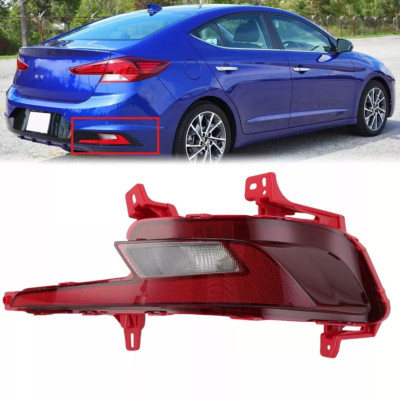 Rear Bumper Reflector Reverse Back Up Light Passenger for 19-20 Hyundai Elantra