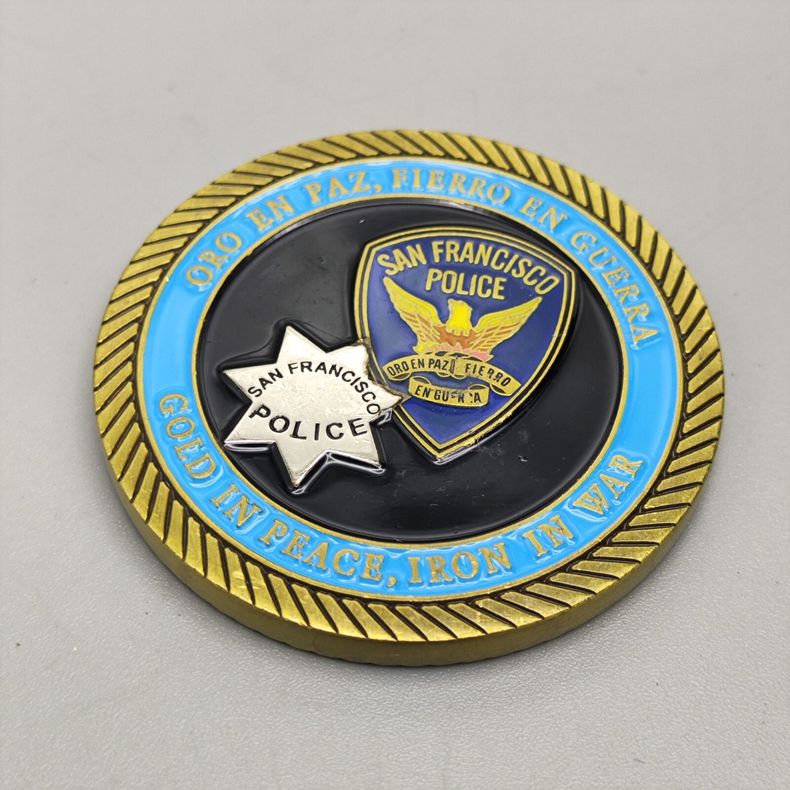 San Francisco Police Department Airport Bureau Challenge Coin