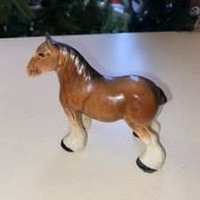 Vintage Melba Ware Ceramic Pottery Shire Horse