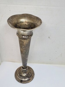 Birks Sterling Silver fluted Trumpet Vase RRKB with makers mark +22 -M