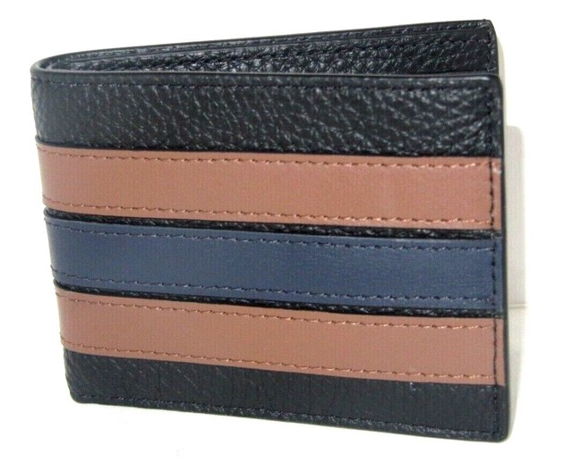 Coach Men's Pebble Leather Slim Billfold Wallet With Varsity Stripe 3003 for sale online | eBay Coach Men's Pebble Leather Slim Billfold Wallet With Varsity Stripe 3003 for sale online | eBay