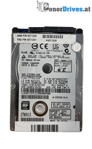 Hitachi HTS725032A7E630 - 320 GB - SATA - PCB 220 0A90351 01*