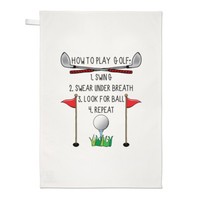 How Zum Spielen Golf Geschirrtuch SpüLlappen - Lustig Dad Des Vaters Tag Sport