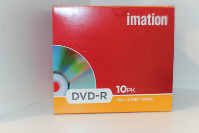 Imation 10 x DVD-R Rohlinge 4.7GB 120Min 16x 