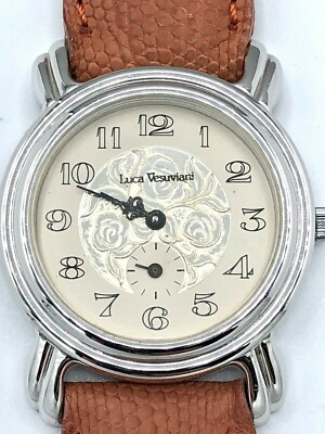 Luca Vesuviani Unisex Uhr Gravur Zifferblatt New Old Stock.