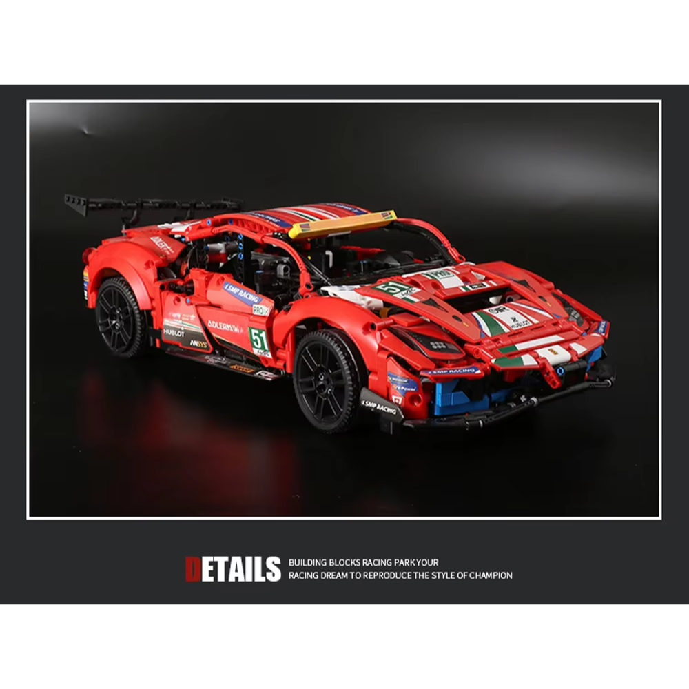 Build Blocks TECHNIC Ferrari 488 GTE “AF Corse #51” 1684pcs