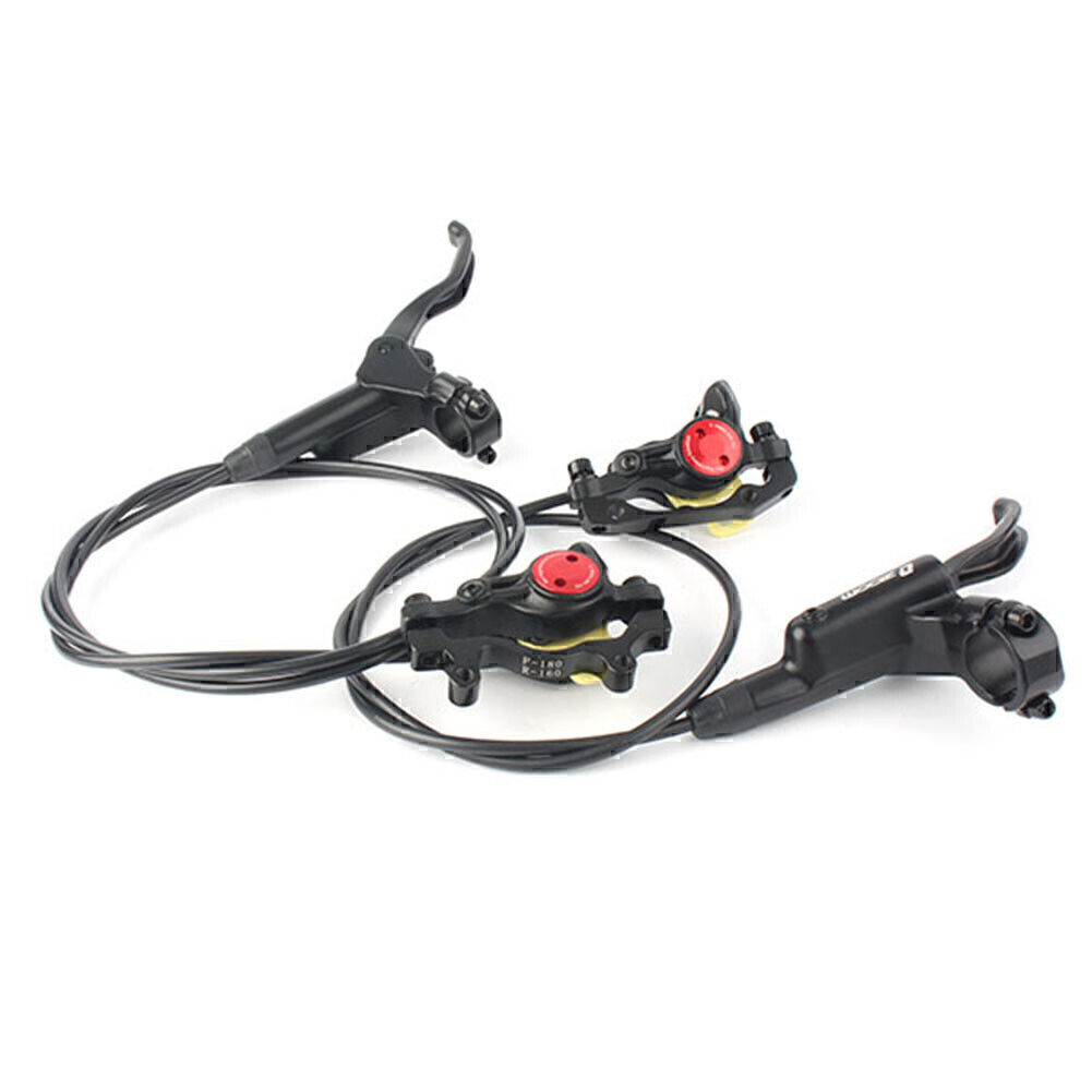 Pair Bicycle Hydraulic Brake Kit 750/1350mm MTB Bike Front & Rear MTB