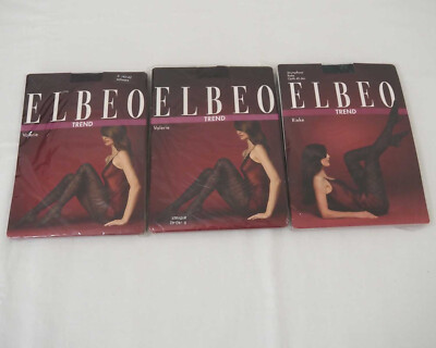 3x Elbeo Nylon Strumpfhose Größe 40/42 Damen ovp N425
