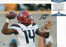 KHALIL TATE signed (ARIZONA WILDCATS) football Eagles 8X10 BECKETT BAS Y75113 KHALIL TATE signed (ARIZONA WILDCATS) football Eagles 8X10 BECKETT BAS Y75113