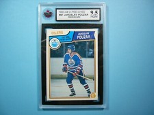 1983/84 O-PEE-CHEE NHL HOCKEY CARD #41 JAROSLAV POUZAR ROOKIE RC KSA 9.5 NGM OPC