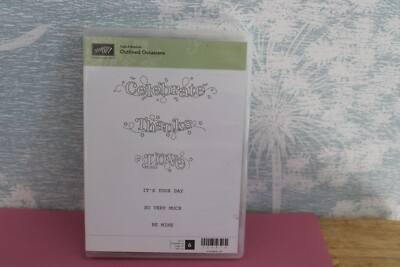 Stampin Up Rubber Stamp Set OUTLINED OCCASIONS Its You Day U | eBay