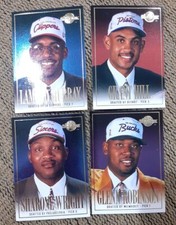 194/95 Skybox Premium Basketball Draft Pick Inserts Lot Of 4 Cards