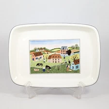 Villeroy & Boch Vilbofour Naif Small Baking Serving Dish 9.5" Country Town Farm