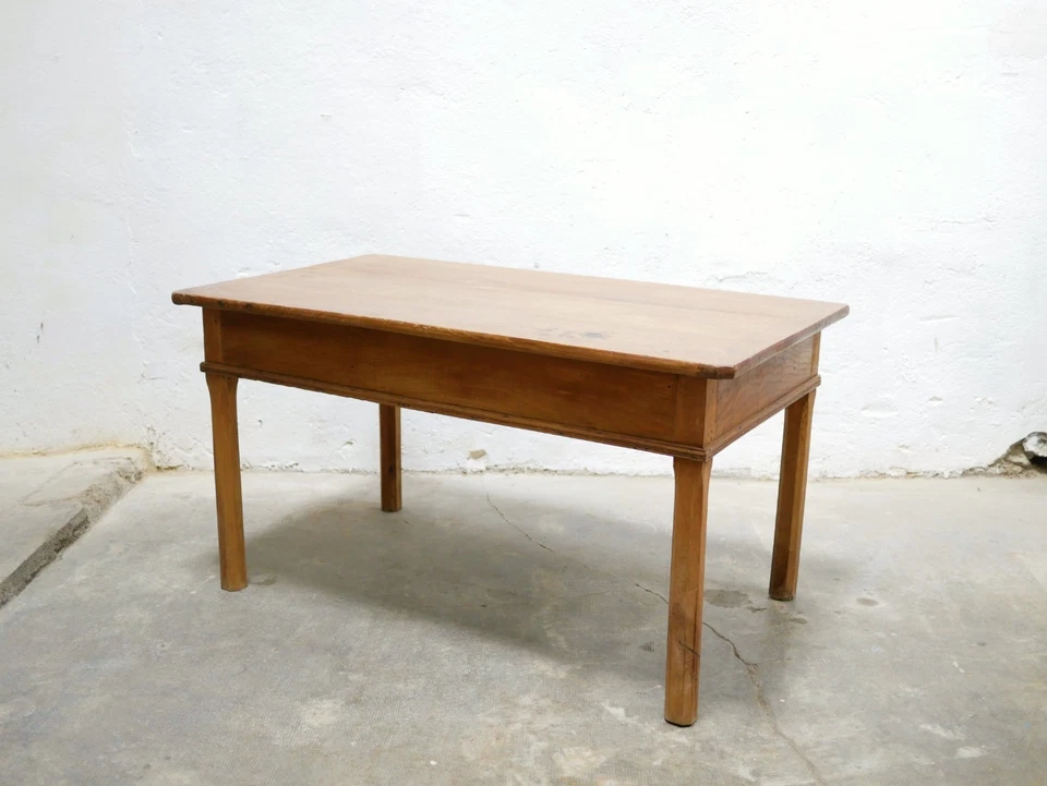 Table à manger de ferme, bureau vintage en bois - Photo 4/4