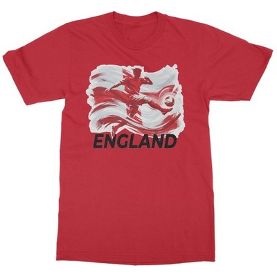 England Inspired Flag Graphic - World Sports Fans Unisex T-Shirt