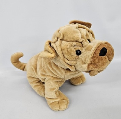 Ganz Webkinz Shar Pei Dog 10  Plush Stuffed Animal NO CODE