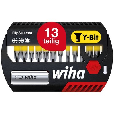 Set Wiha Bit FlipSelector 13tlg Y-Bit 25 mm I PH PZ TORX I magnetisch Bithalter