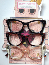 BETSEY JOHNSON 3 PACK READING GLASSES READERS 1.50 2.00 2.50 3.00 MULTI CLR NEW