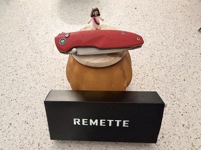 Remette Red Ruby auto assist blade. Super cool and fun knife forum the price.