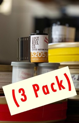 Kodak Vision2 5205 250D 35mm Film Respooled  | Motion Picture Film ECN2 (3 Pack)