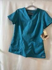 NWT Greys Anatomy By Barco Teal XS Scrub Top
