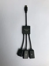 3in1 USB 3.1 Type-C To Micro USB 2.0 Power Charging Host OTG Hub Cable Adapter