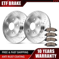 12.44 Inch Front Drilled Brake Rotors Ceramic Pads For 2011 - 2014 Ford Mustang 12.44 Inch Front Drilled Brake Rotors Ceramic Pads For 2011 - 2014 Ford Mustang