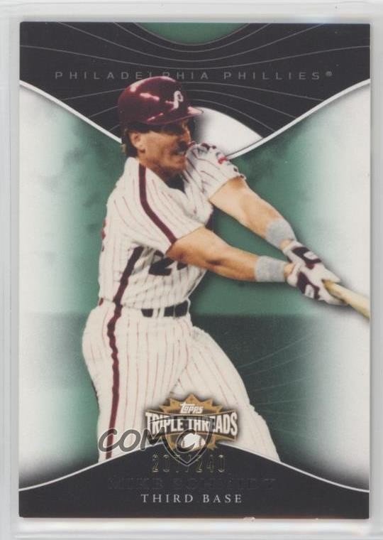 2009 Topps Triple Threads Emerald 207/240 Mike Schmidt #87 HOF 1e2v