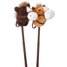 Plush Stick Horse Hobby Toy with Sound Color May Vary And Sold Individually
