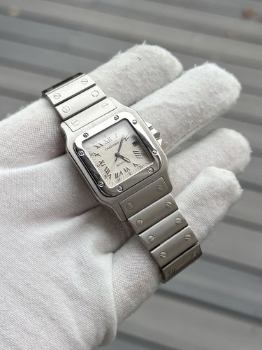 Cartier Santos Automatic 29mm Guilloche Stainless Steel 2319 W...