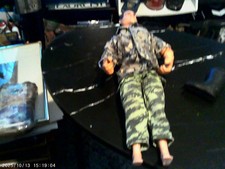 VINTAGE 1993 HASBRO ACTION MAN GREEN GREY CAMOUFLAGE SCAR VGC