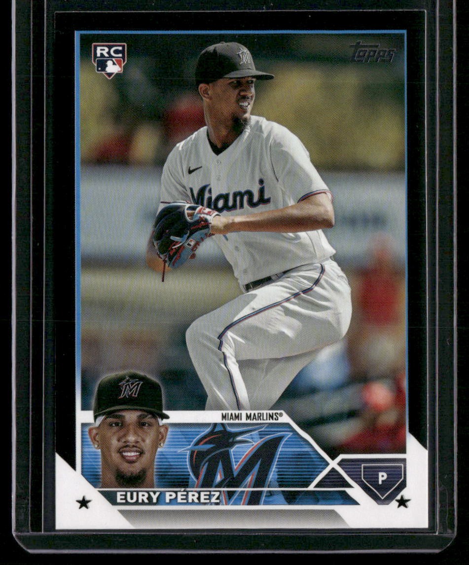 2023 Topps Update #US139 Eury Pérez Black #/72
