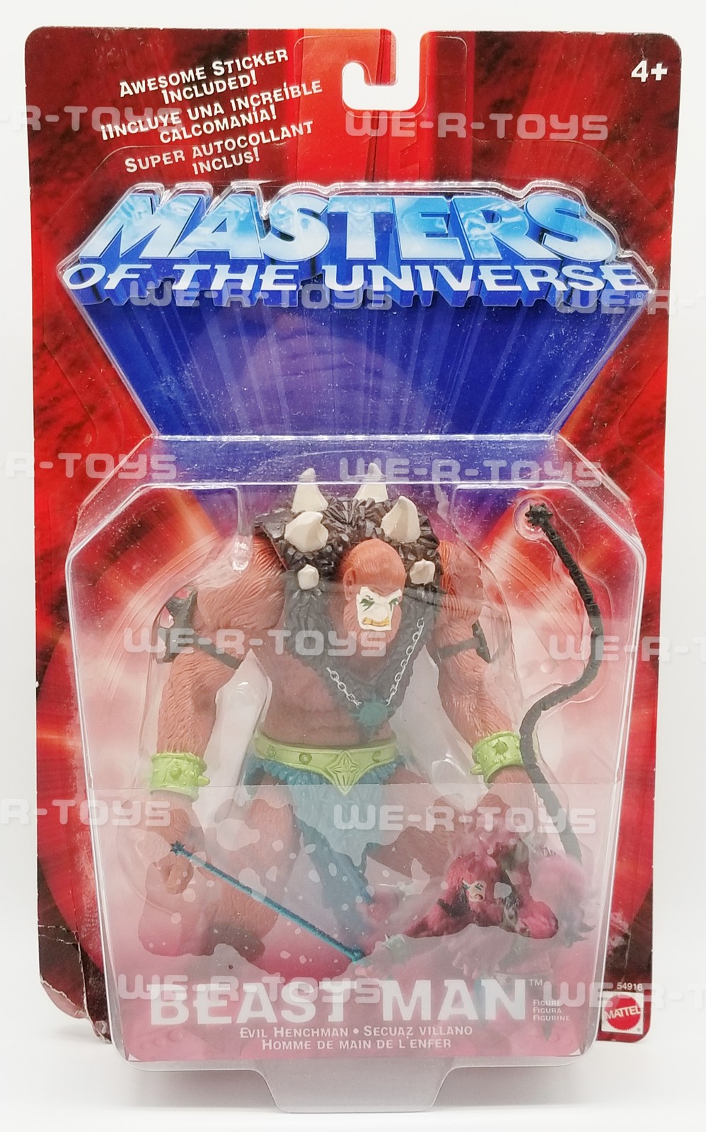 Masters of the Universe Beast Man Action Figure Mattel No. 54916 NEW