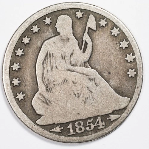 1854-O Arrows Seated Liberty Silver Half Dollar Good (G)