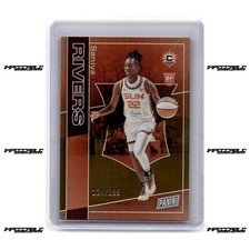 2025 Panini National NSCC VIP Silver - Orange #RC6 Saniya Rivers Rookie /199