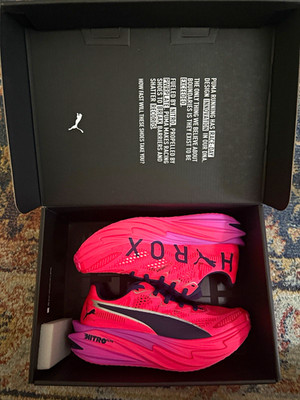 PUMA Deviate NITRO Elite 4 HYROX Women s Running Shoes Pink Purple 5.5 31296001