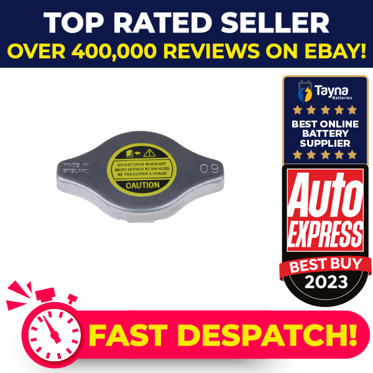 Radiator Cap fits MITSUBISHI PAJERO/SHOGUN Mk2 2.8D 94 to 99 4M40-T Blue Print