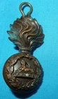 WW1 LANCASHIRE FUSILIERS BRONZE OFFICERS MILITARY COLLAR BADGE - LEFT FACING