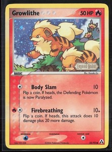Growlithe 55/92 EX Legend Maker Reverse Holo