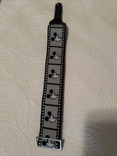 Vintage Disney Mickey Mouse Camera Shoulder Strap Film Holders, GREY STRIPED